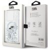 Karl Lagerfeld KLHMP15LLGKCSGH iPhone15 Pro 6.1 hardcase transparent Liquid Glitter Karl&Choupette Head Magsafe